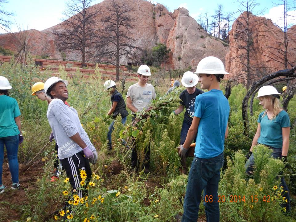 Volunteer enjoying service